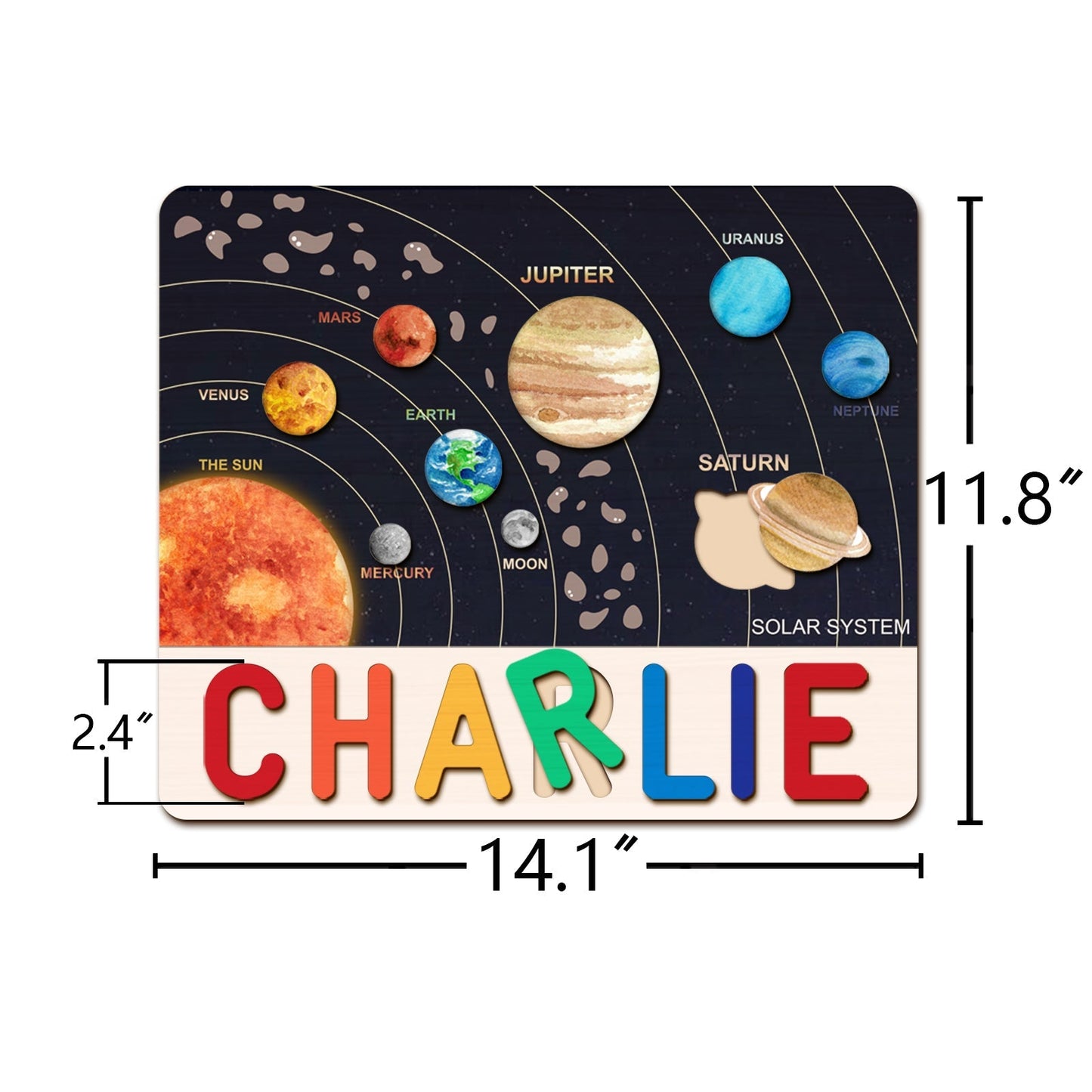 Solar System Series Personalized Name Puzzles