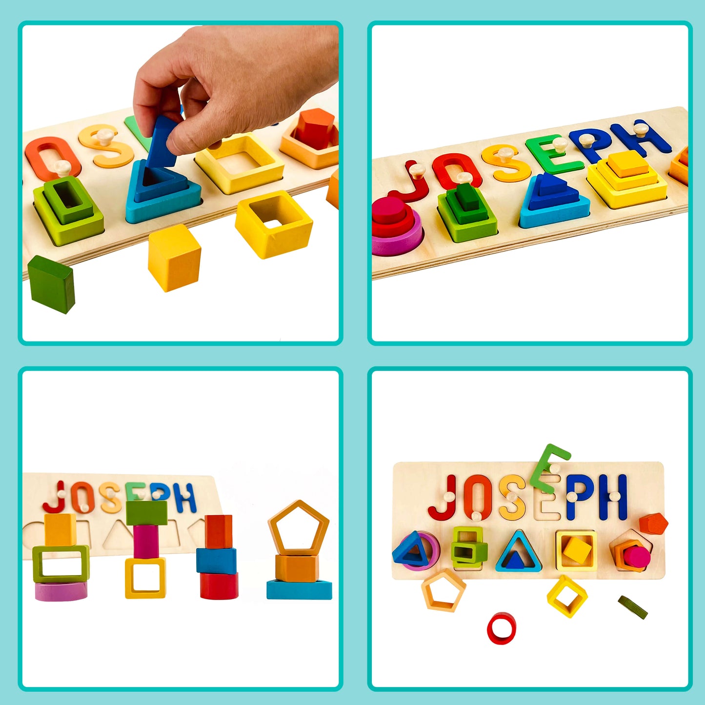 Personalized Wooden Baby Name Stacking Toy