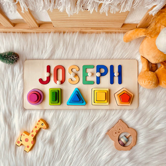 Personalized Wooden Baby Name Stacking Toy